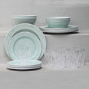 Juego 24 Piezas Melamina Menta/Vasos Imperial