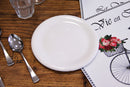 Plato Postre Clásico Blanco