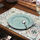 Plato Postre Melamina Verde Aqua