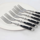 Pack x 6 Tenedor de Mesa Bistro Negro